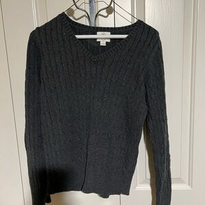 St. John's Bay Charcoal V-Neck Sweater